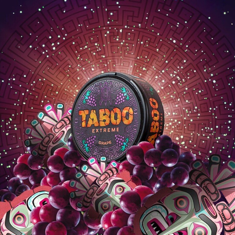 купить Снюс TABOO extreme GRAPE